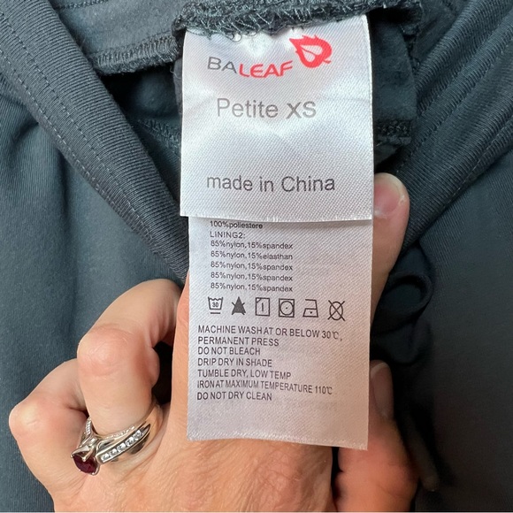 Baleaf Women’s Fleece Lined High Waist Water-Resistant Jogger Pants Grey XS P - Picture 7 of 13